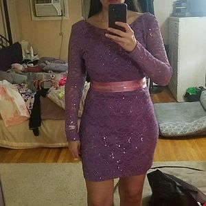 NWT! Beautiful Purple lace dress by Jump